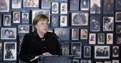 Merkel expresses "deep shame" during visit to Auschwitz