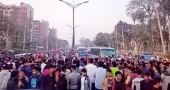 Commuters suffer as JU BCL blocks Dhaka-Aricha highway