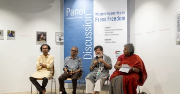 Drik observes World Press Freedom Day with exhibition, panel discussion condemning Israeli atrocities, Western Hypocrisy