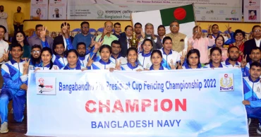 Navy lift Bangabandhu 7th President Cup Fencing Championship title