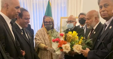 UK Awami League greets PM Hasina in London