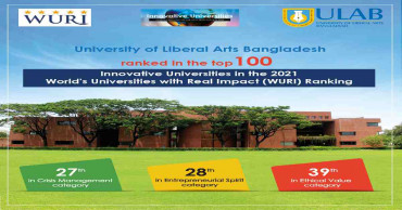 WURI Ranking 2021: ULAB among global top 100 innovative universities