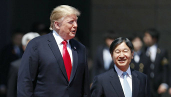 Trump meets Japan’s new emperor, prime minister