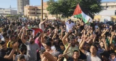 Thousands take to streets in Gaza in rare public display of discontent with Hamas