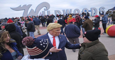 Trump rally rouses New Jersey shore town to life