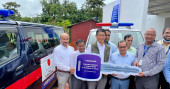 Japanese ambassador attends handover ceremony of ambulances in Cox's Bazar