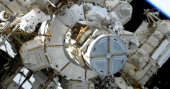 Spacewalking astronauts wrap up battery improvements