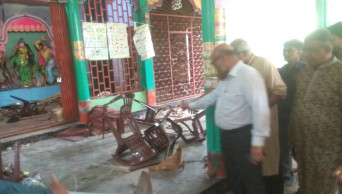 Case filed over vandalising Hindu temple in Bhola