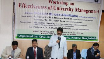 Workshop on university management held at IU