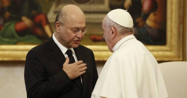 Vatican urges visiting Iraqi president to protect Christians