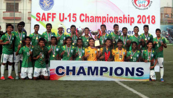 SAFF U-15: Bangladesh emerge unbeaten champions beating Pakistan   