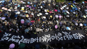 Hong Kongers defy police with unauthorized protest
