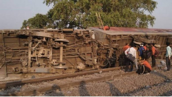 13 injured after 12 coaches of train derail in India