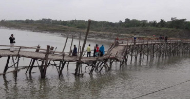 New wooden bridge collapses in a week in Khulna
