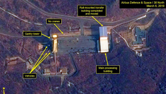 Trump disappointed by activity at North Korea missile sites