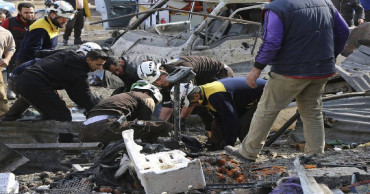 Airstrike on market in Syrian rebel-held town kills 10
