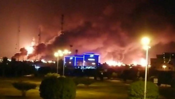 Saudi Arabia oil facilities ablaze after drone strikes