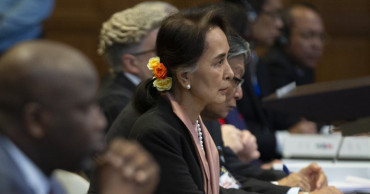 Suu Kyi defending genocide allegations at ICC