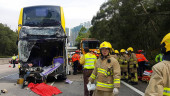 Crash of double-decker bus in Hong Kong kills 2, hurts 16