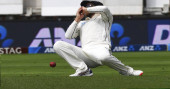 India 165; New Zealand 17-0 at lunch on Day 2, 1st test
