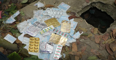 Expired medicines recovered from septic tank