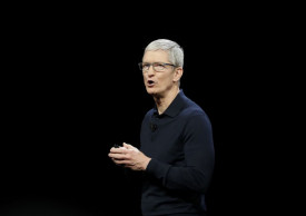In China, Apple's Cook says he's bullish on global economy