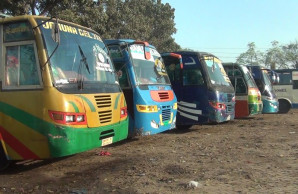 Bagerhat transport workers observe strike for 4 hours