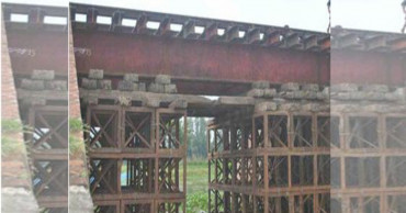 Two British-era rail bridges being used with great risk