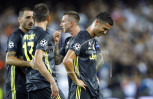 Ronaldo sent off but Juventus goes on to win 2-0 at Valencia