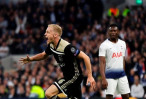 Van de Beek gives Ajax 1-0 lead vs Tottenham in CL semifinal