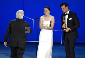 Claire Foy and Matthew Rhys win top drama acting Emmys