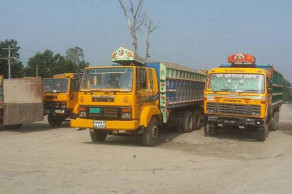 Truck owners, workers go on strike 