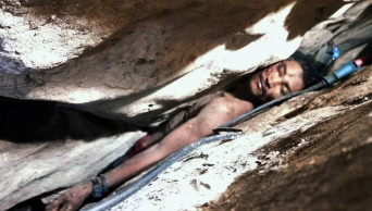 Cambodian rescued after 4 days wedged in mountain rocks