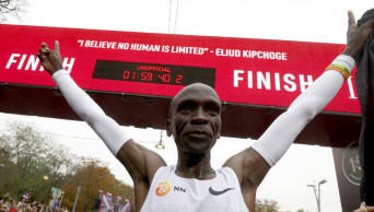 'No human is limited': Kipchoge runs sub-2 hour marathon