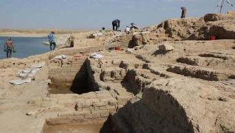 Ancient palace revealed after drought drains water from Iraq reservoir